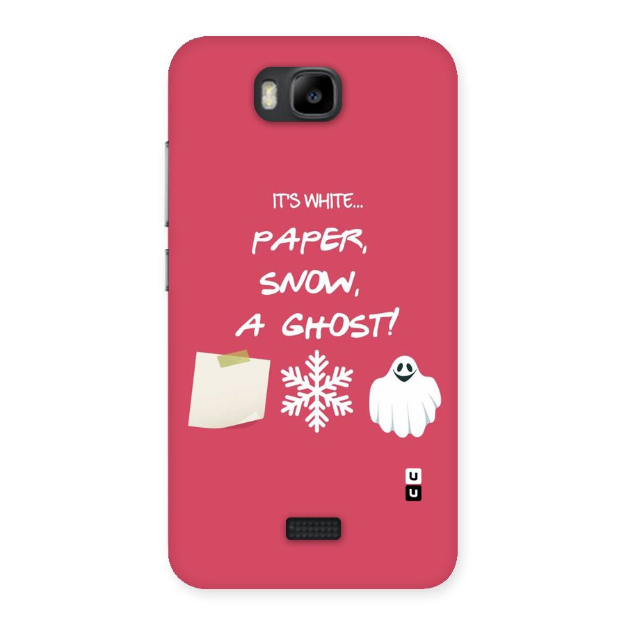 Snow Paper Back Case for Honor Bee