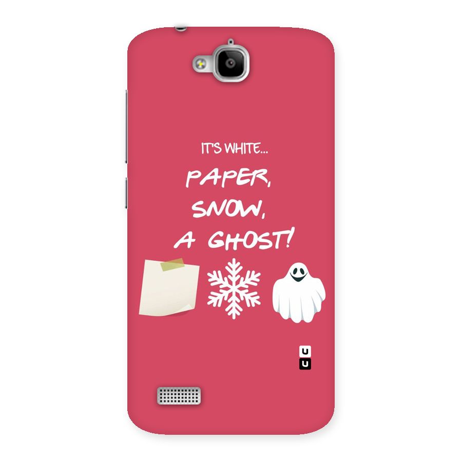Snow Paper Back Case for Honor Holly