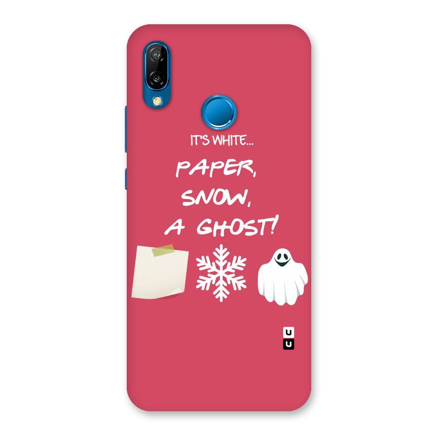 Snow Paper Back Case for Huawei P20 Lite