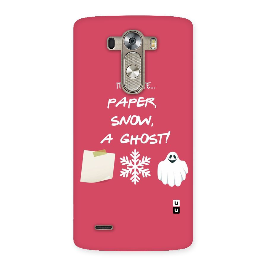 Snow Paper Back Case for LG G3