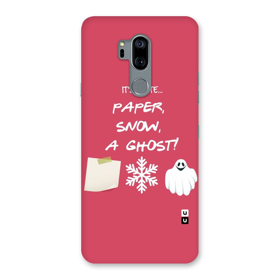 Snow Paper Back Case for LG G7