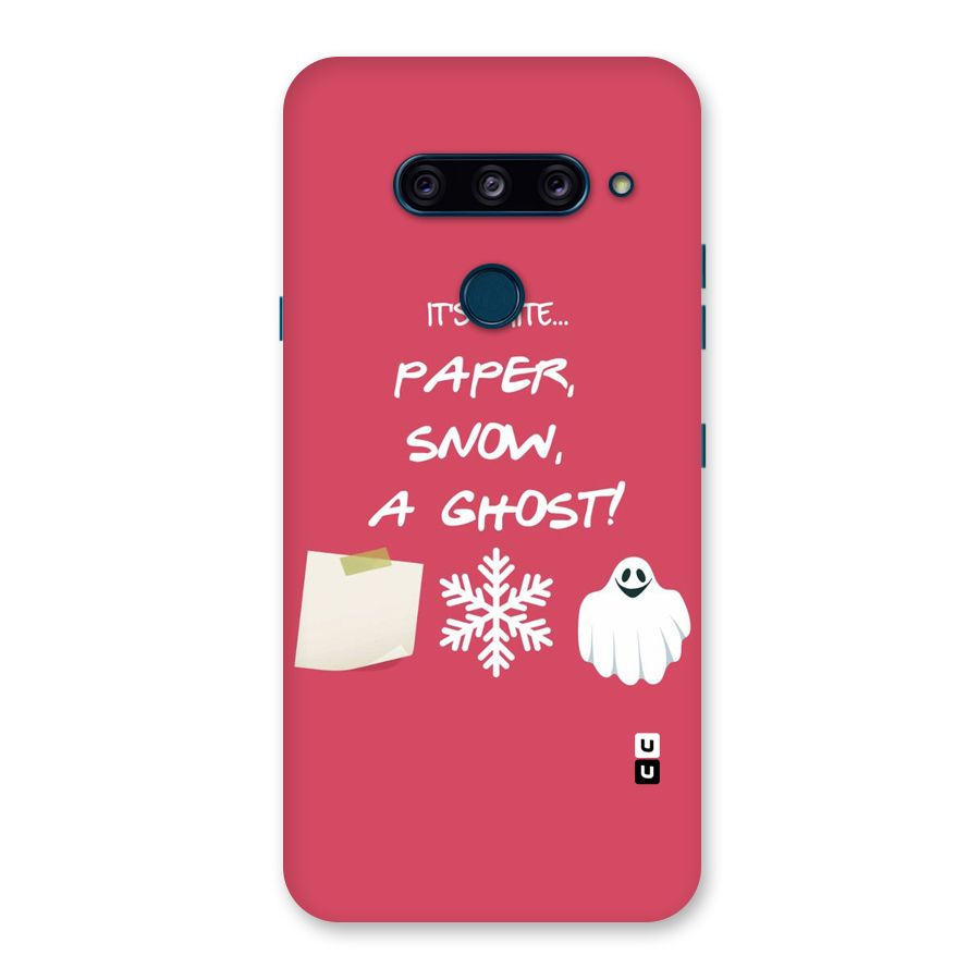 Snow Paper Back Case for LG  V40 ThinQ