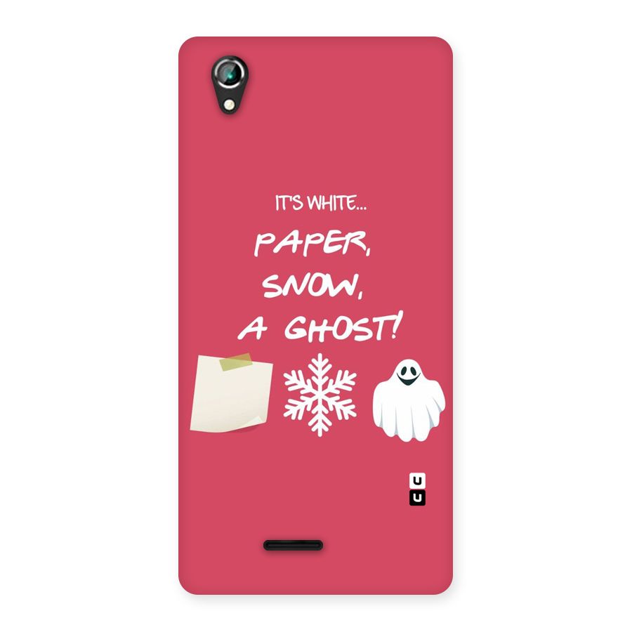 Snow Paper Back Case for Lava Iris 800