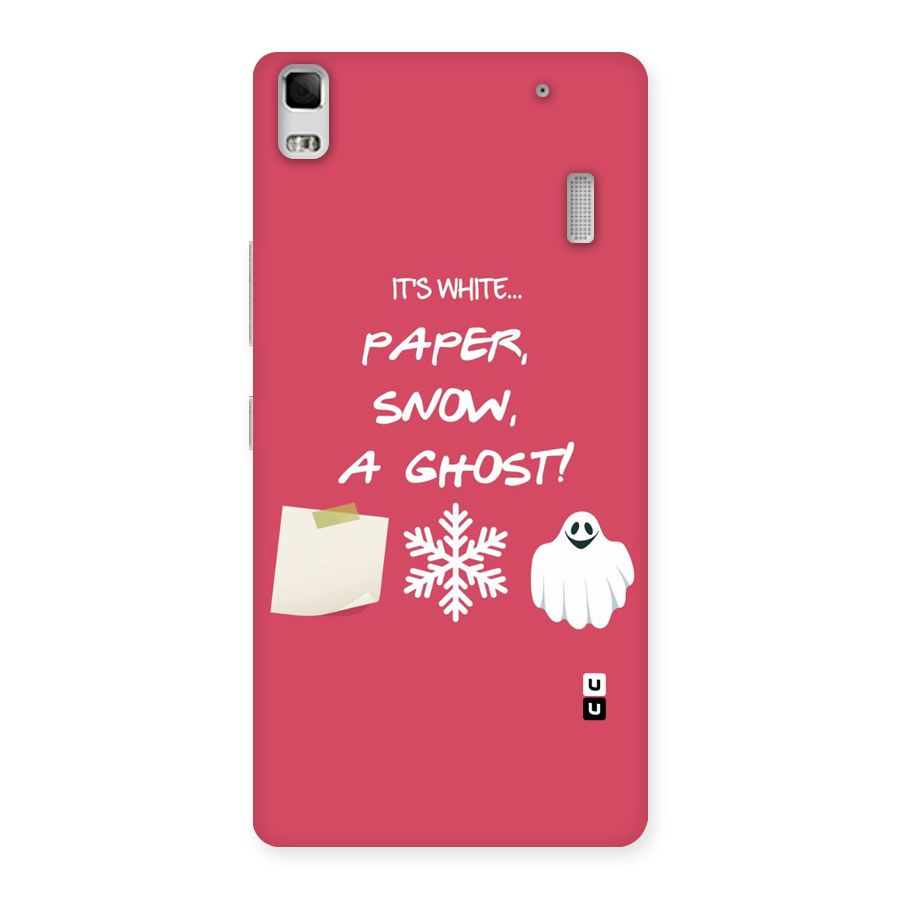 Snow Paper Back Case for Lenovo K3 Note