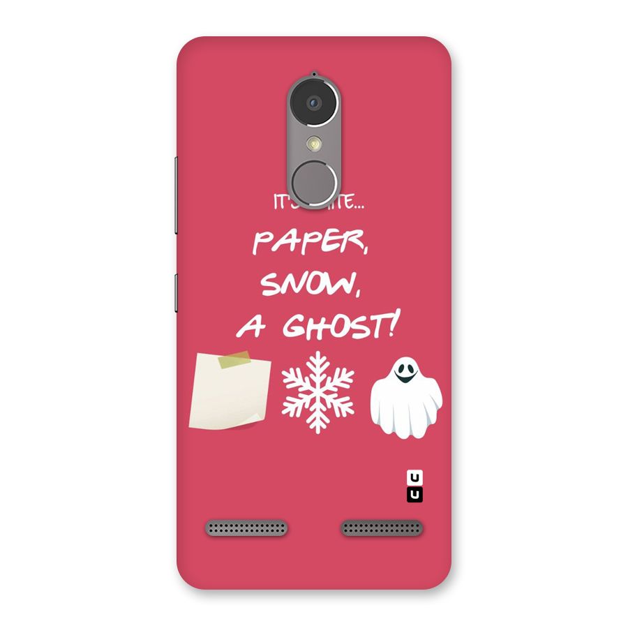 Snow Paper Back Case for Lenovo K6