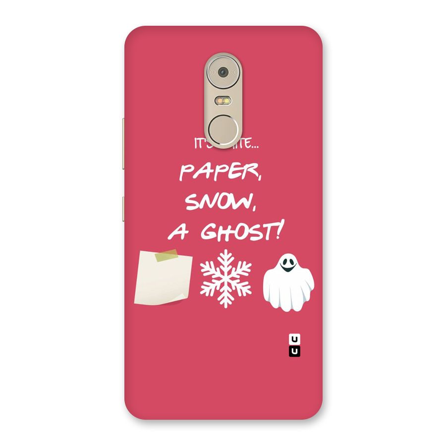 Snow Paper Back Case for Lenovo K6 Note