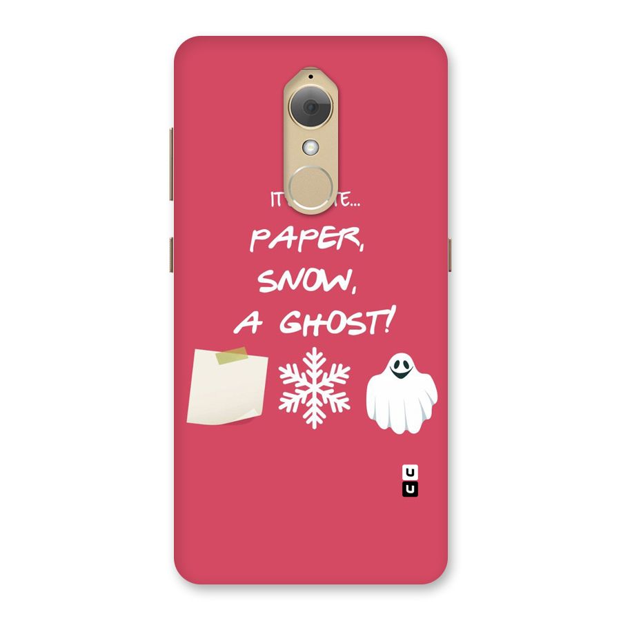 Snow Paper Back Case for Lenovo K8
