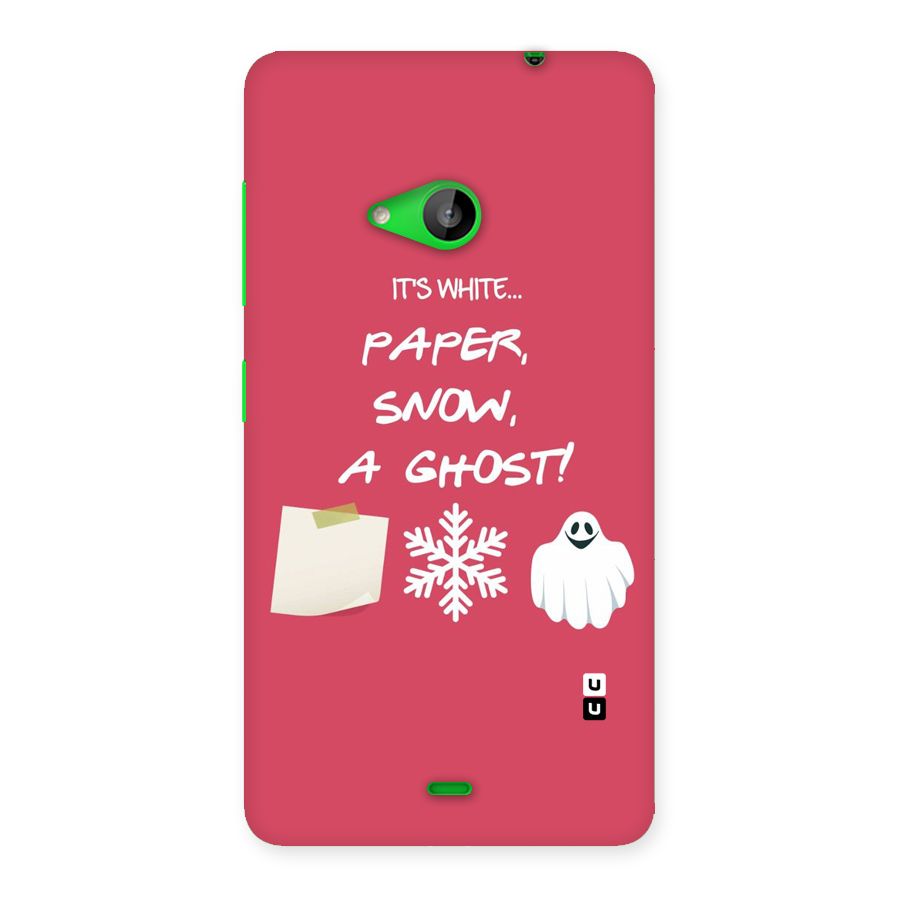 Snow Paper Back Case for Lumia 535