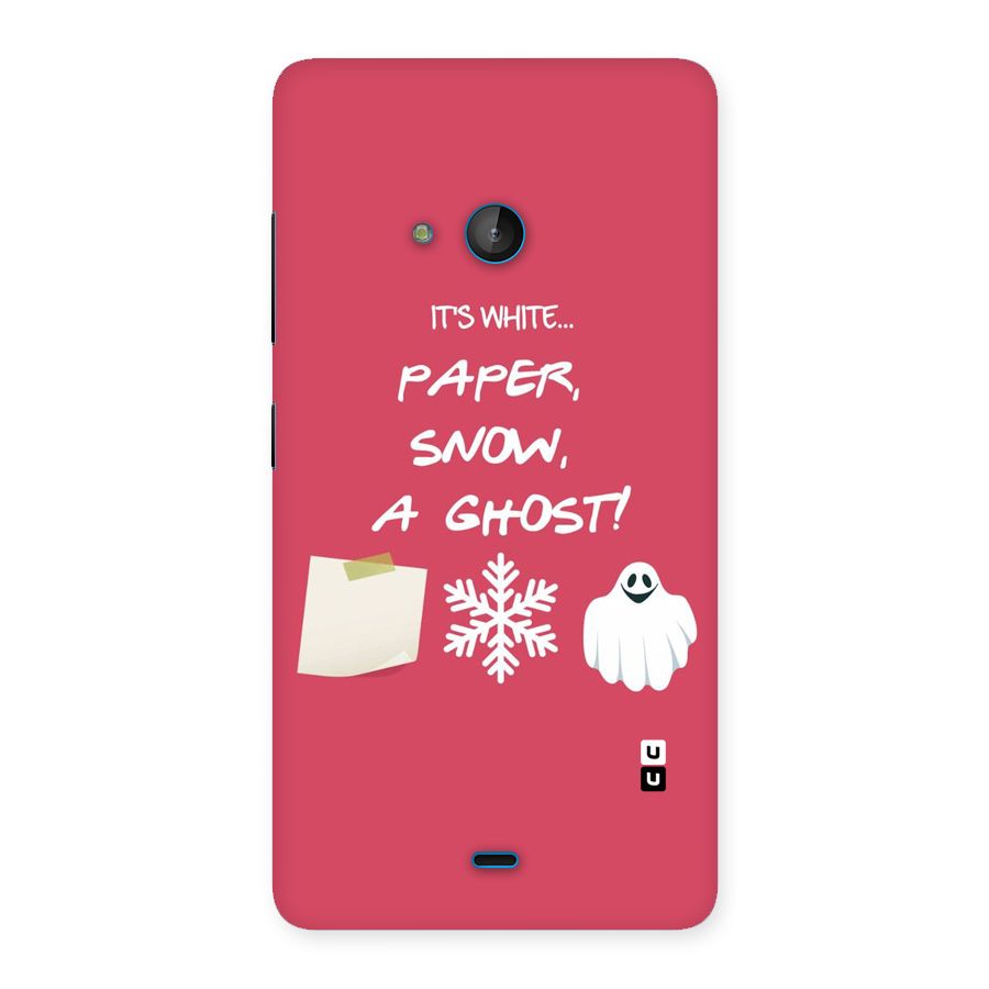 Snow Paper Back Case for Lumia 540