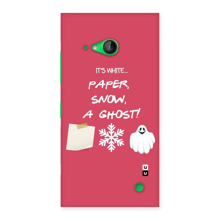 Snow Paper Back Case for Lumia 730