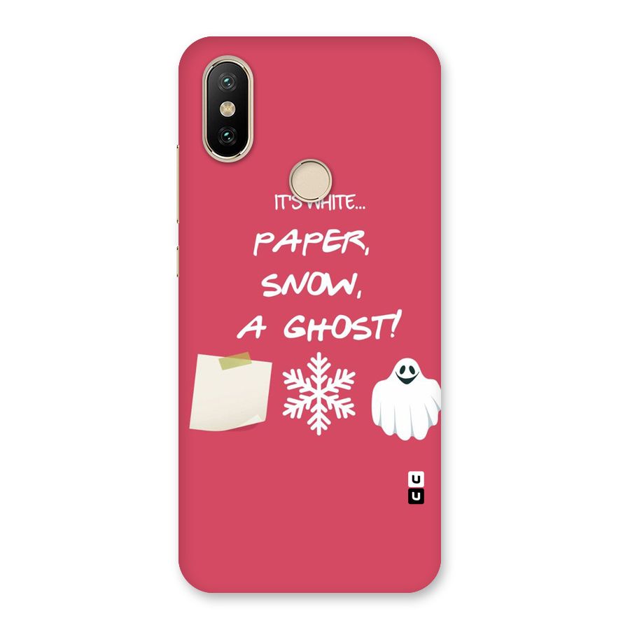 Snow Paper Back Case for Mi A2
