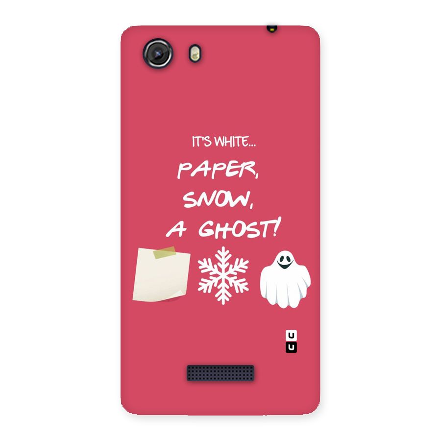Snow Paper Back Case for Micromax Unite 3