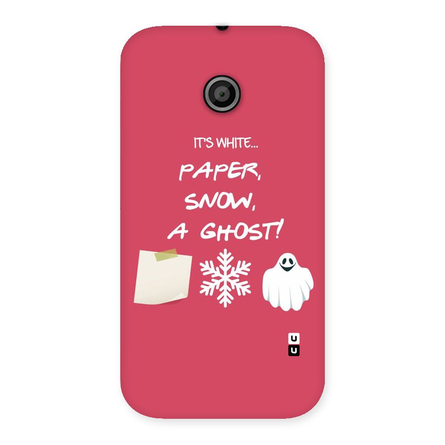 Snow Paper Back Case for Moto E
