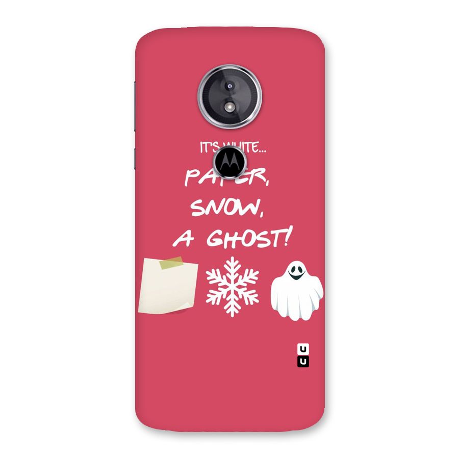 Snow Paper Back Case for Moto E5