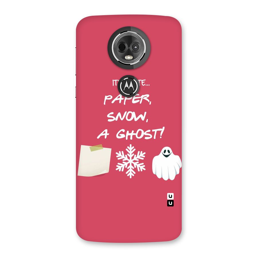Snow Paper Back Case for Moto E5 Plus