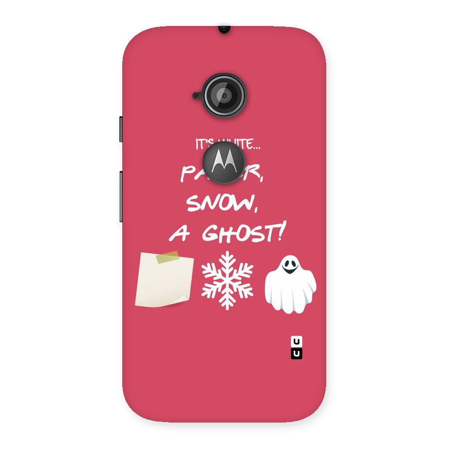 Snow Paper Back Case for Moto E 2nd Gen