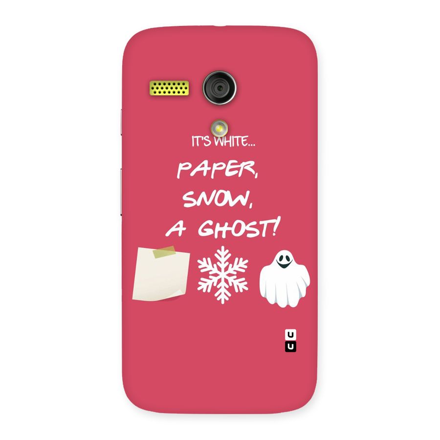 Snow Paper Back Case for Moto G