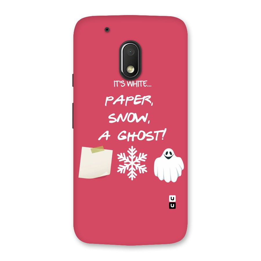 Snow Paper Back Case for Moto G4 Play