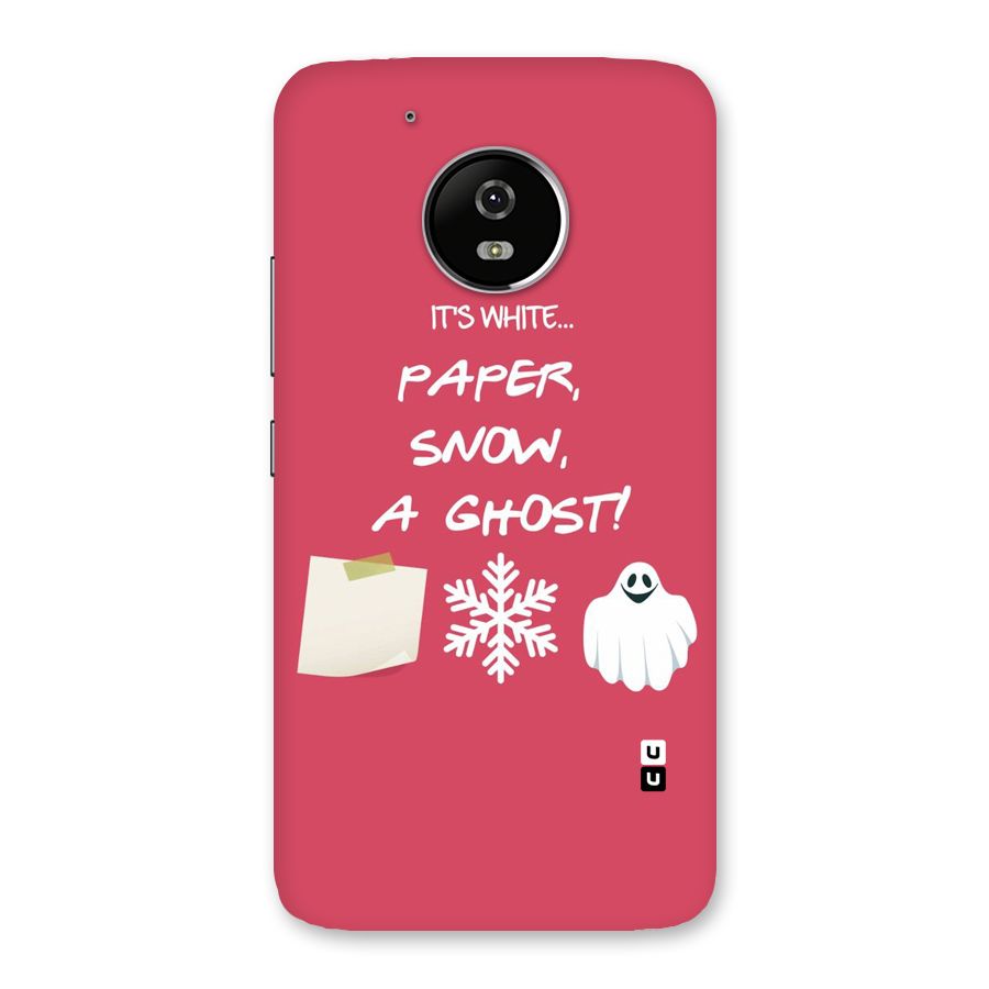 Snow Paper Back Case for Moto G5