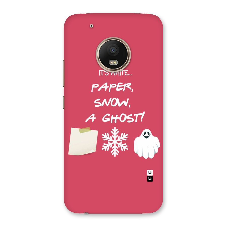 Snow Paper Back Case for Moto G5 Plus