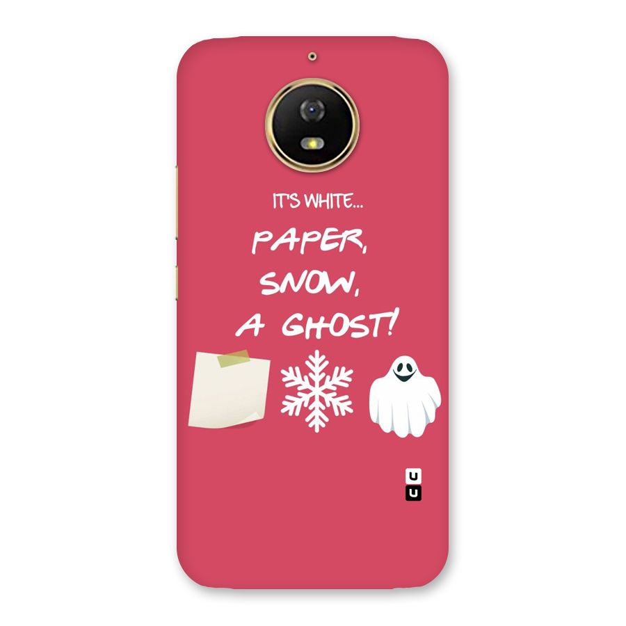 Snow Paper Back Case for Moto G5s