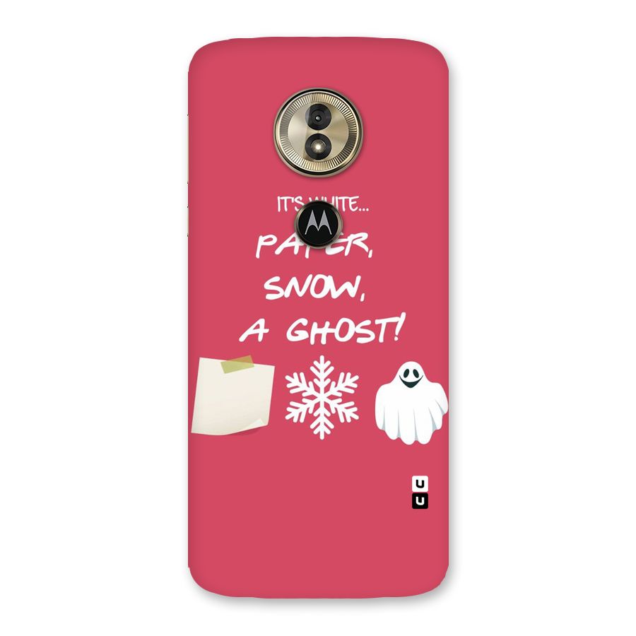 Snow Paper Back Case for Moto G6 Play
