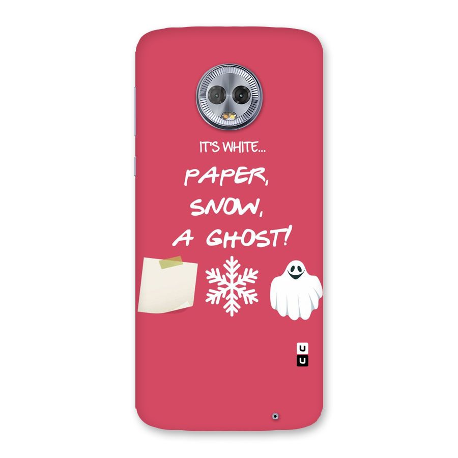 Snow Paper Back Case for Moto G6 Plus