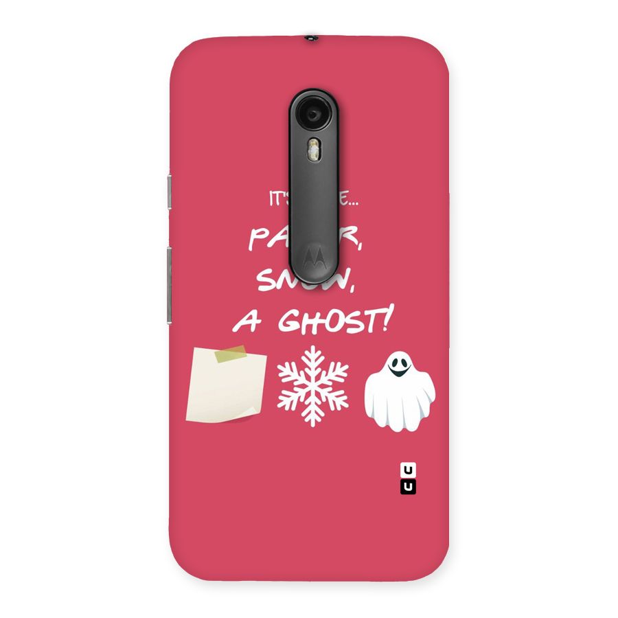 Snow Paper Back Case for Moto G Turbo