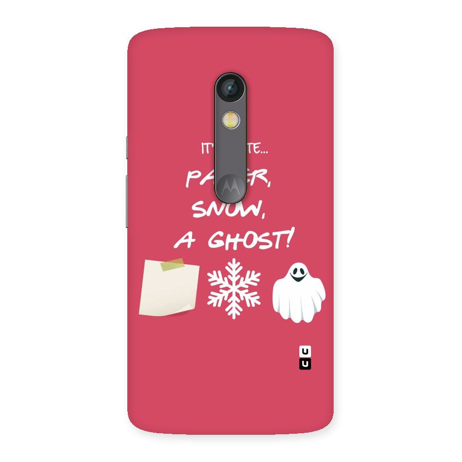 Snow Paper Back Case for Moto X Play