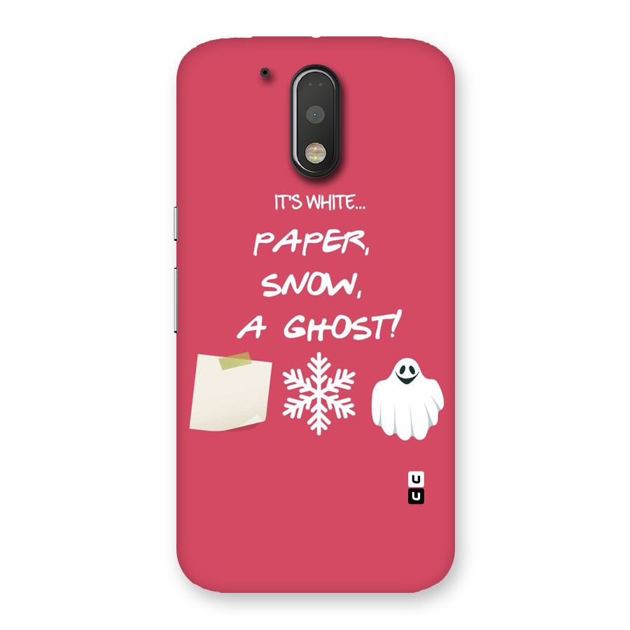 Snow Paper Back Case for Motorola Moto G4