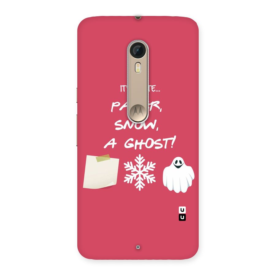 Snow Paper Back Case for Motorola Moto X Style