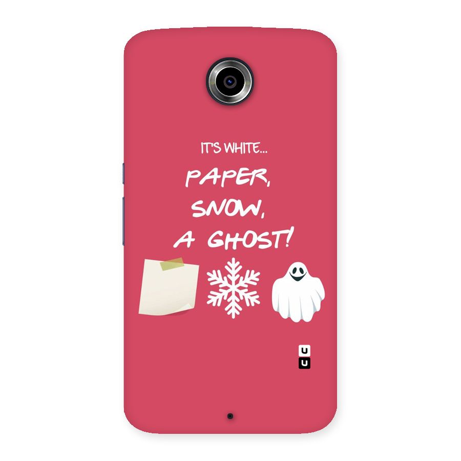 Snow Paper Back Case for Nexsus 6