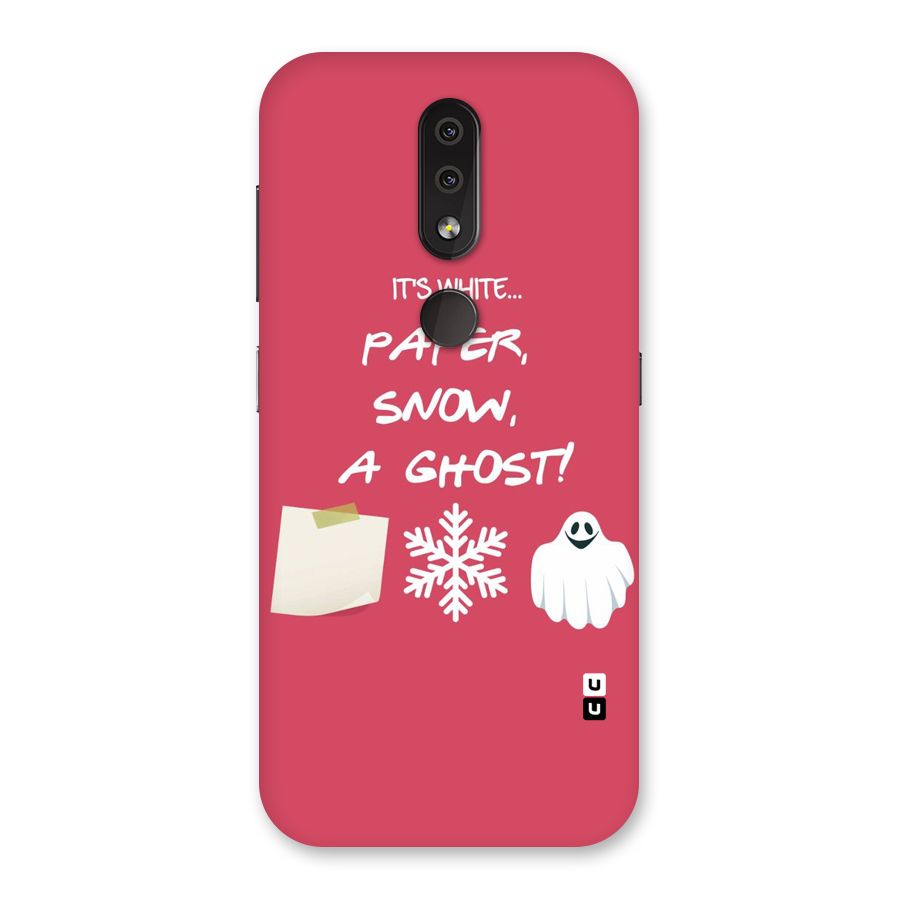 Snow Paper Back Case for Nokia 4.2
