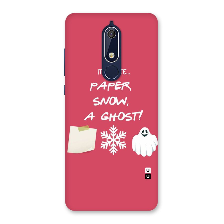 Snow Paper Back Case for Nokia 5.1