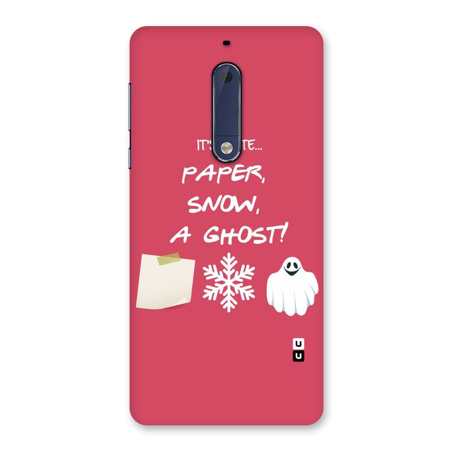 Snow Paper Back Case for Nokia 5
