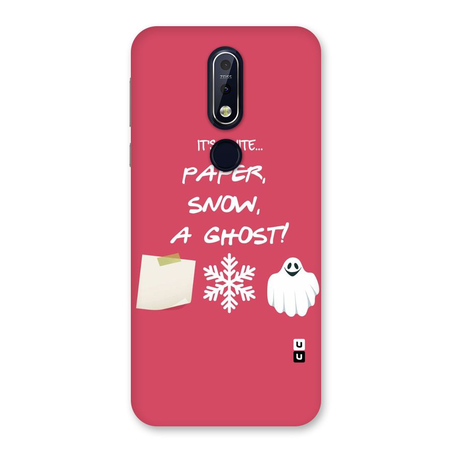 Snow Paper Back Case for Nokia 7.1