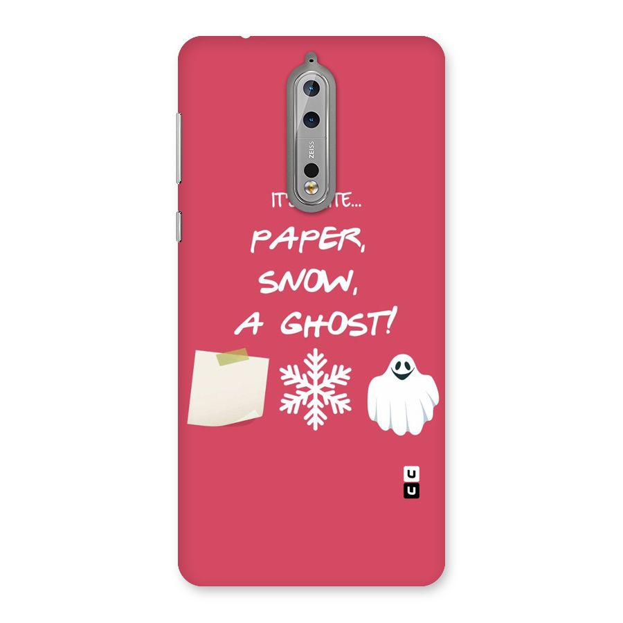 Snow Paper Back Case for Nokia 8