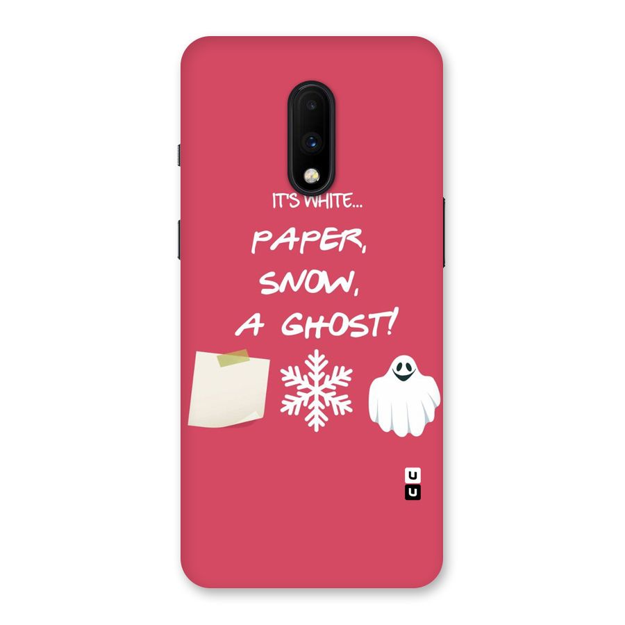 Snow Paper Back Case for OnePlus 7