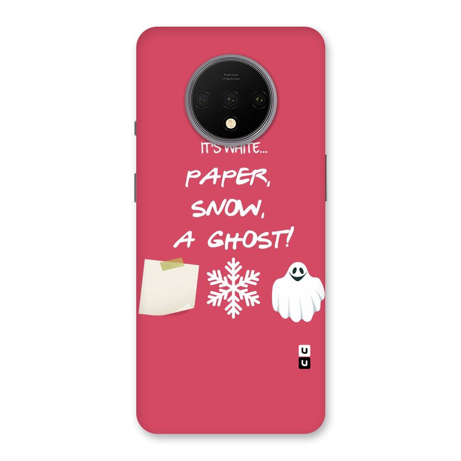 Snow Paper Back Case for OnePlus 7T