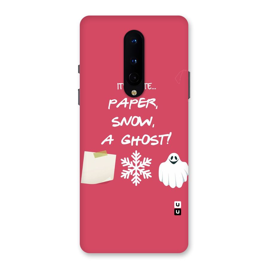 Snow Paper Back Case for OnePlus 8