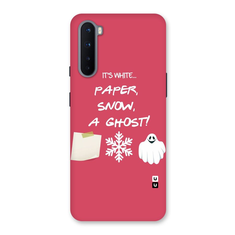 Snow Paper Back Case for OnePlus Nord