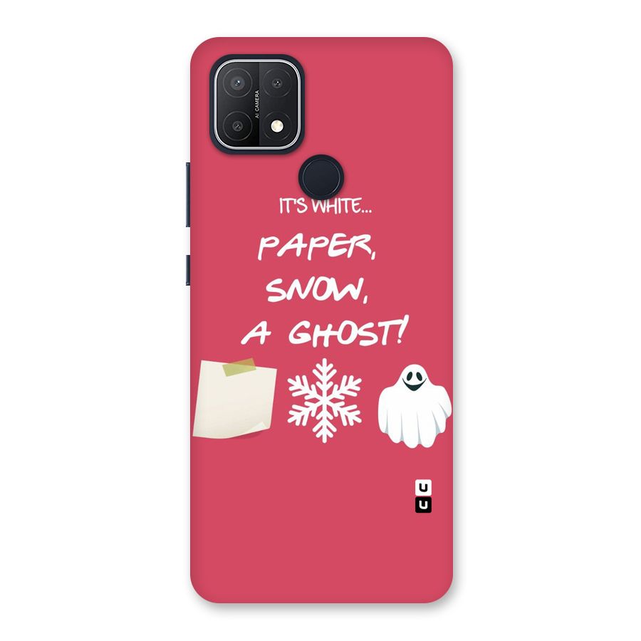 Snow Paper Back Case for Oppo A15s