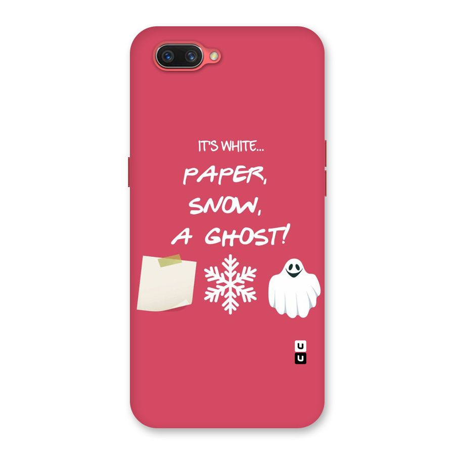 Snow Paper Back Case for Oppo A3s