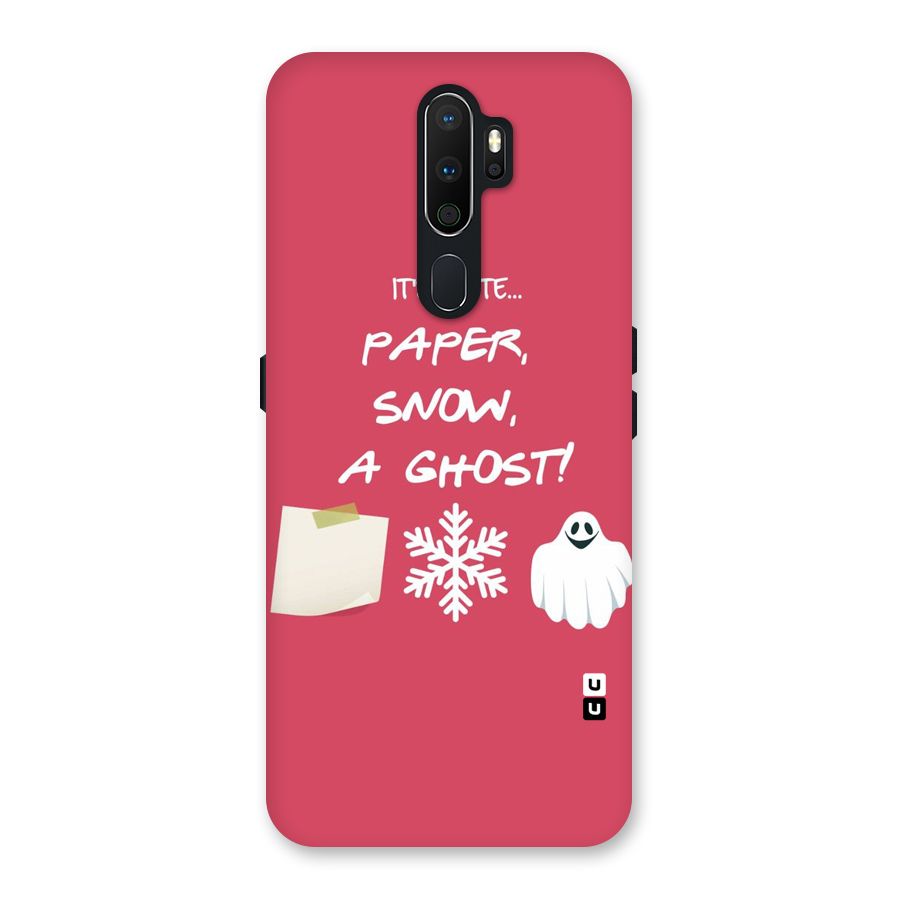 Snow Paper Back Case for Oppo A5 (2020)