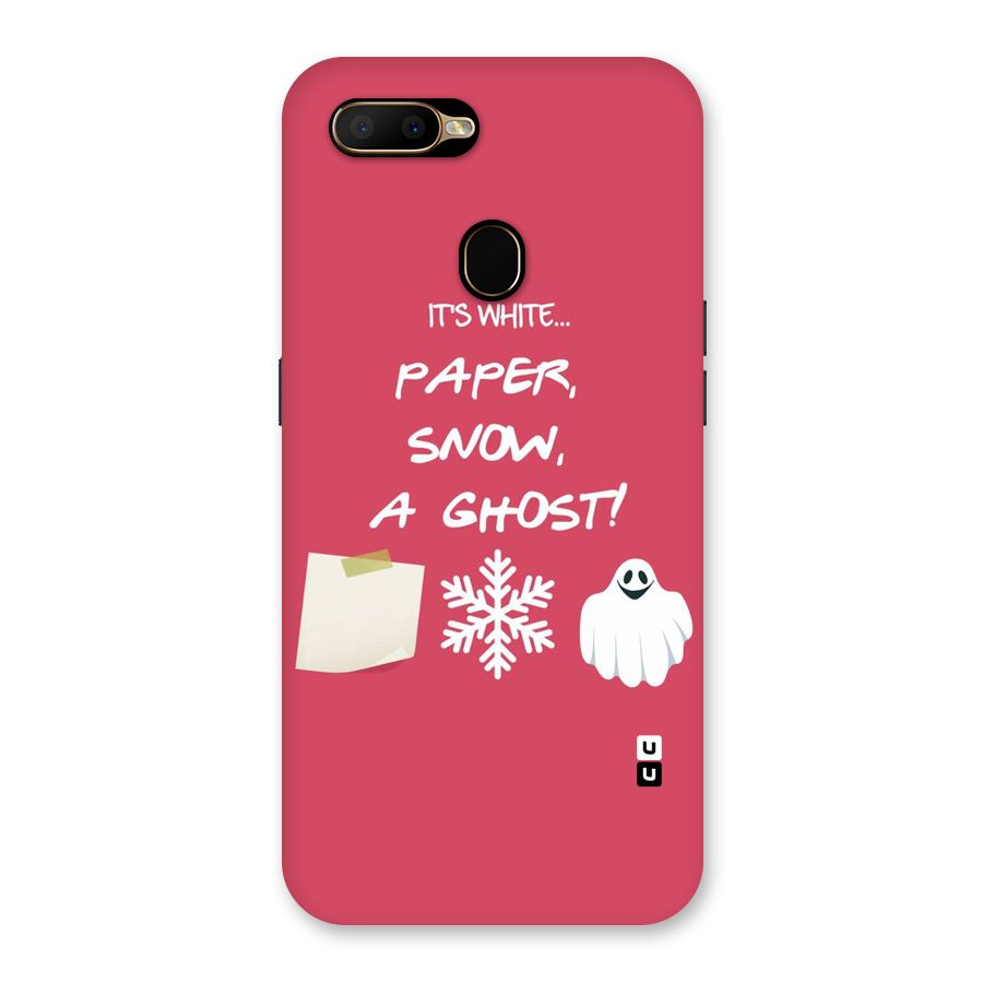 Snow Paper Back Case for Oppo A5s