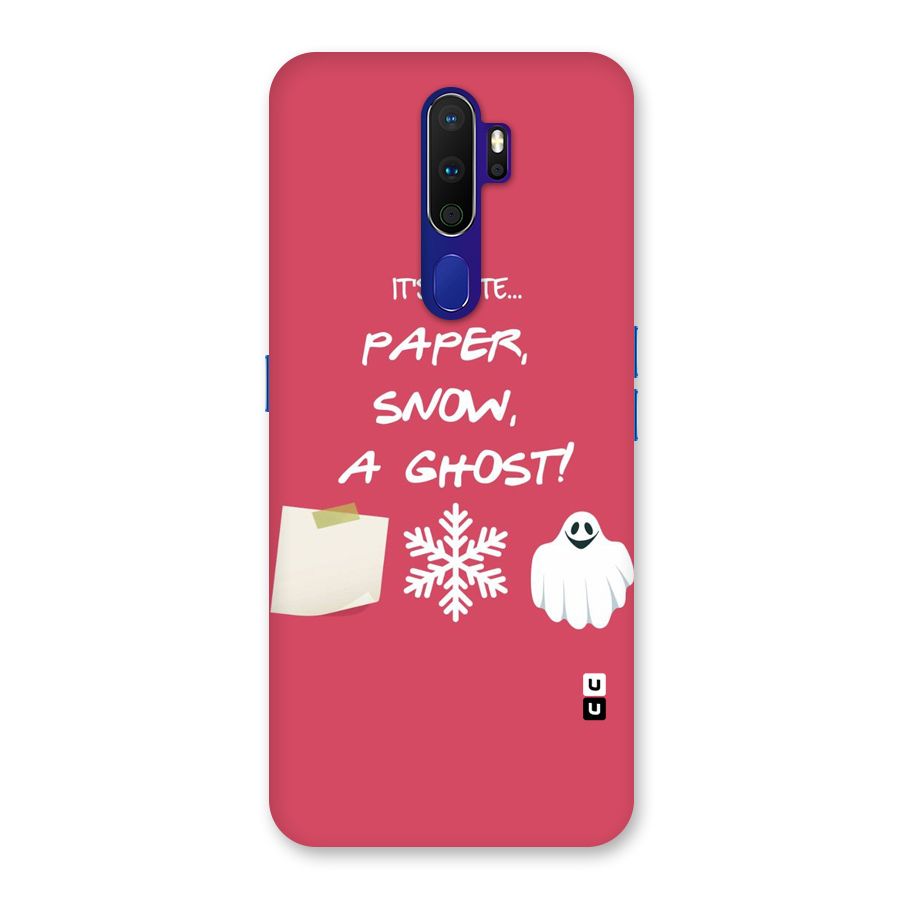 Snow Paper Back Case for Oppo A9 (2020)
