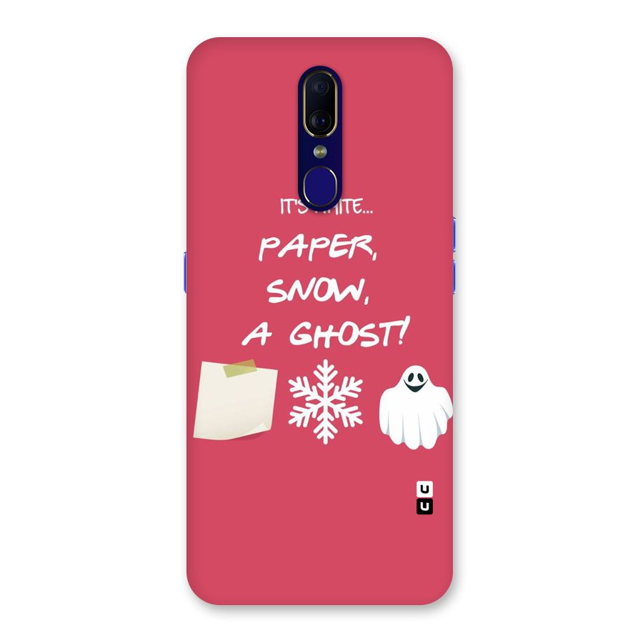 Snow Paper Back Case for Oppo F11