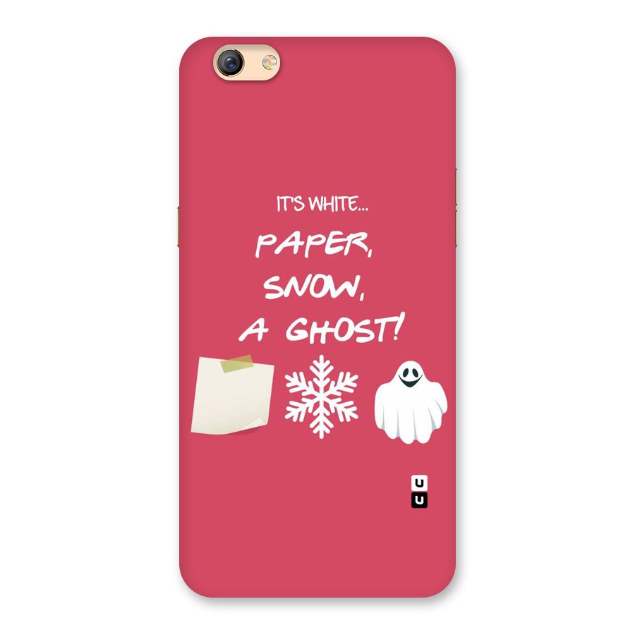 Snow Paper Back Case for Oppo F3 Plus