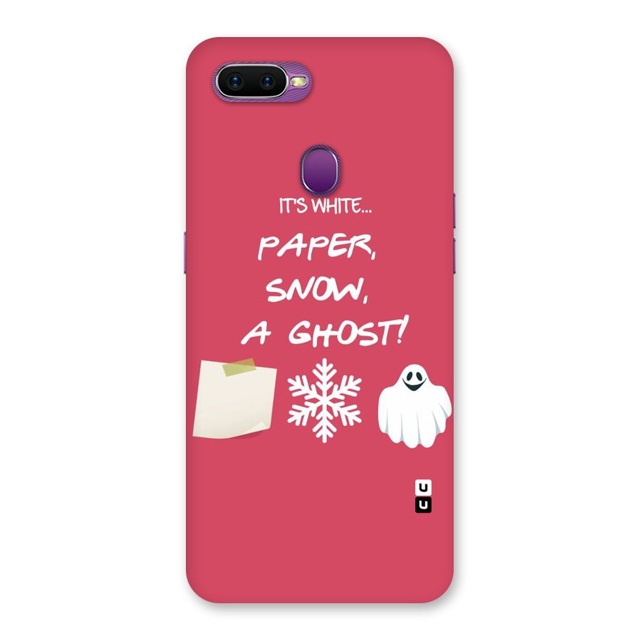 Snow Paper Back Case for Oppo F9