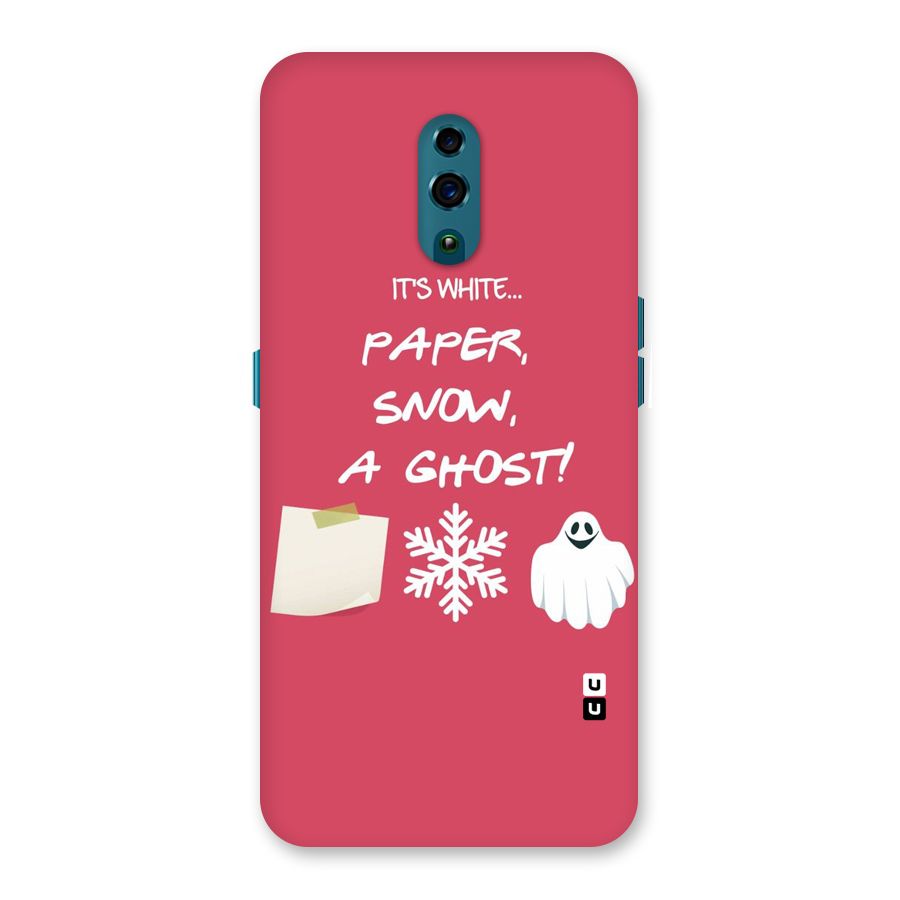 Snow Paper Back Case for Oppo Reno
